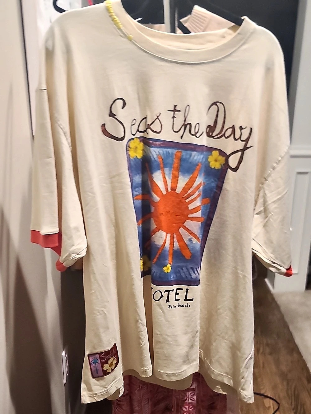 Still Palm Beach graphic tee Graphic Tee in Cream Size Large Like New